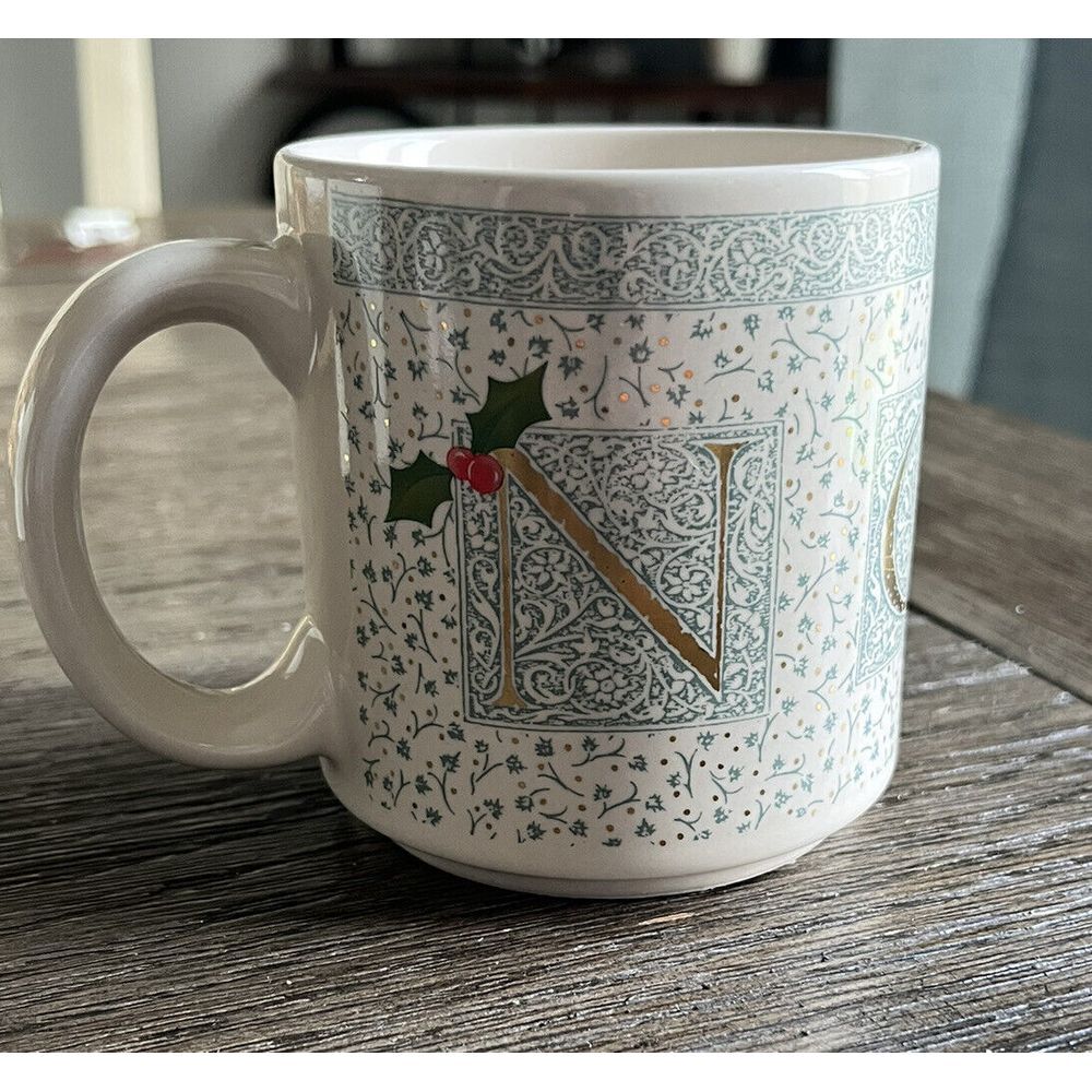 Christmas Mug - Rare Michel‎ and Company "Noel" Mug with Original Box